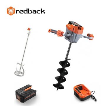 Redback Pachet E808T+E805C+E806C+EP40+EC20 Cap motor antrenare, paleta 120mm, burghiu 150mm, acumulator 40V/4Ah, incarcator 40V/2A